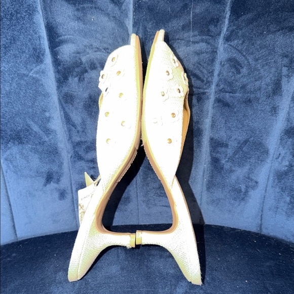 Sincerely Jules Linen Floral Heels Size 8.5 - Picture 5 of 6